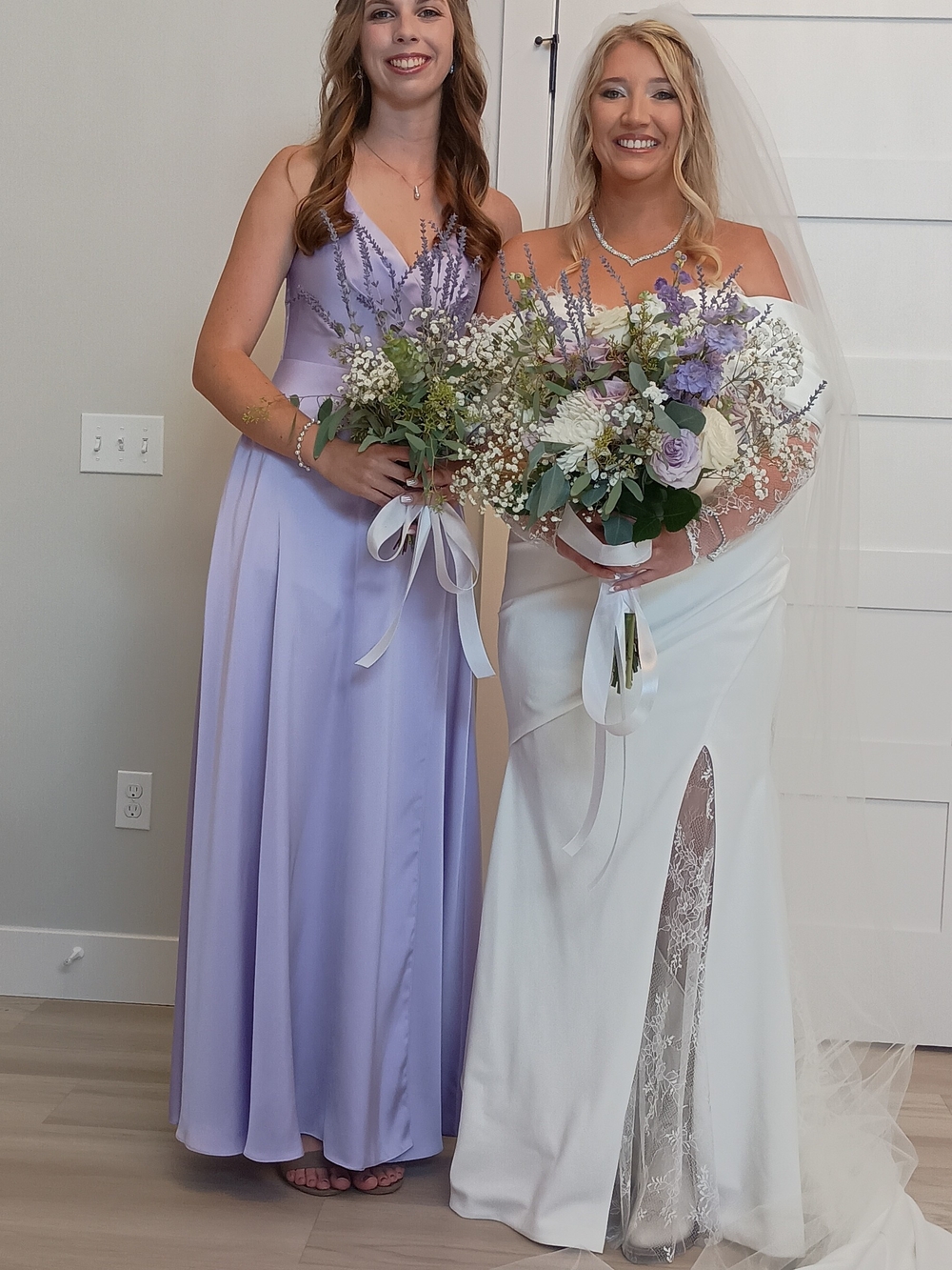 Azazie Davis - Lilac Stretch Satin Size A2